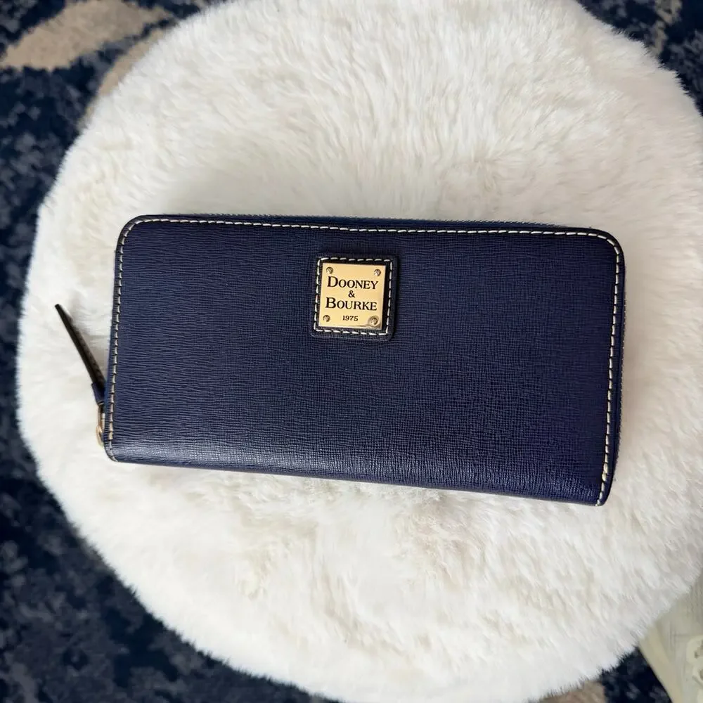 Dooney & Bourke leather zip around wallet